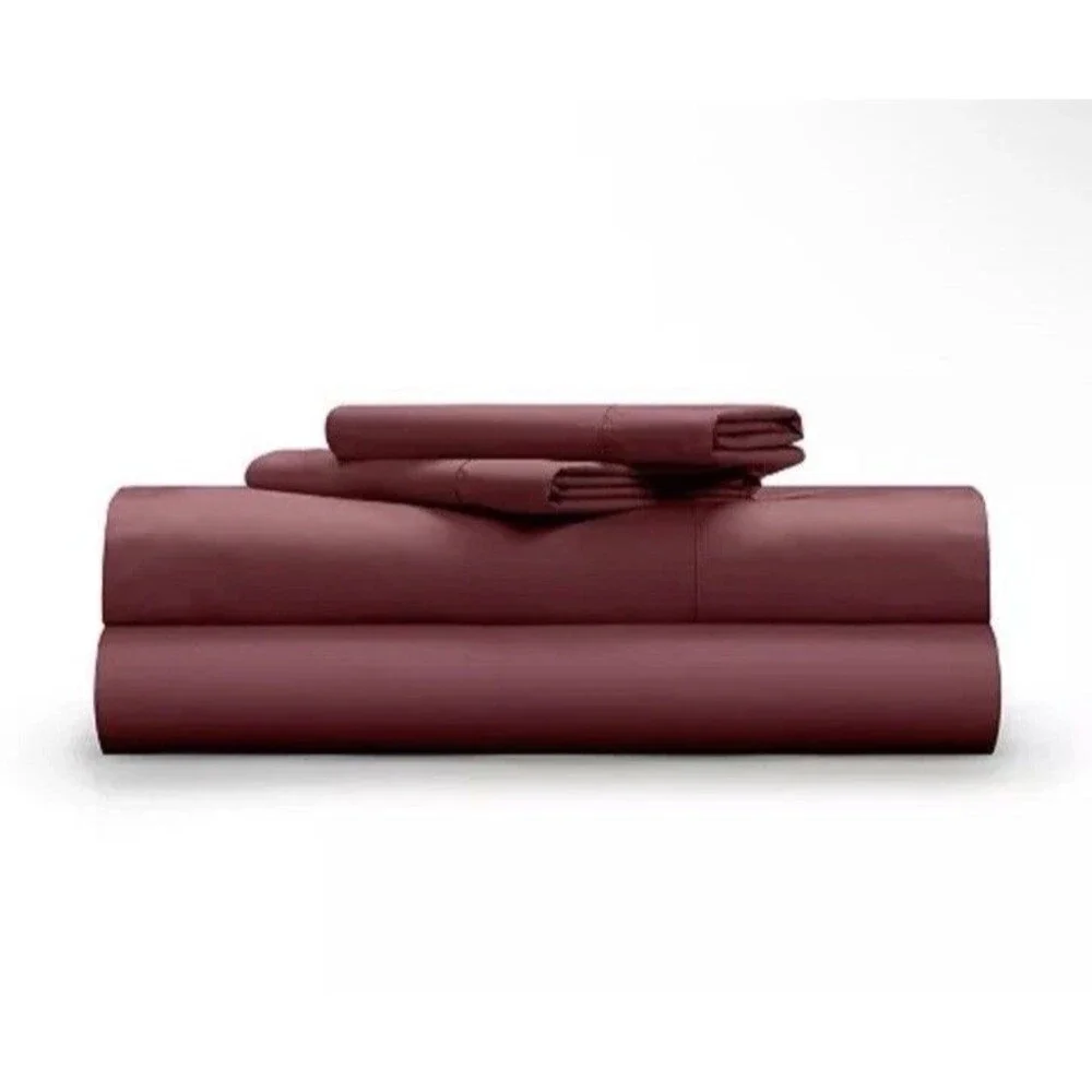 Pillow Gal 4PC Full Cotton Percale Classic Cool Crisp Sheet Set